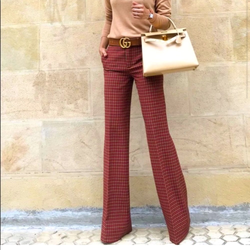 Zara plaid pants NWT xs